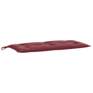 vidaXL B&auml;nkdyna melerad vinr&ouml;d 100x50x7 cm tyg