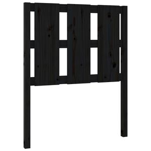 vidaXL S&auml;nggavel svart 80,5x4x100 cm massiv furu