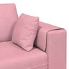 vidaXL Soffa med kudde Rosa 250 x 77 x 76 cm Sammet