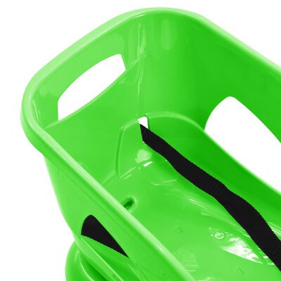 vidaXL Släde med sits grön 102,5x40x23 cm polypropylen