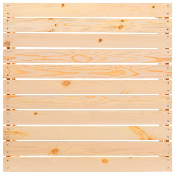 vidaXL Fotpall med dyna för trädgården massiv furu