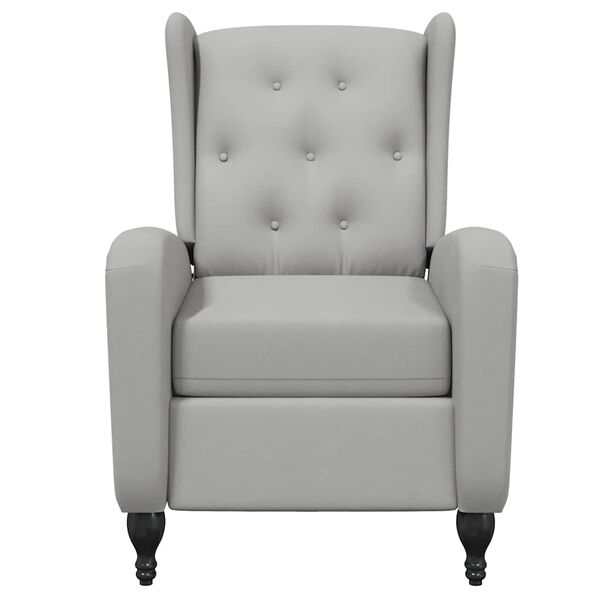 vidaXL Massagefåtölj ljusgrön sammet