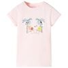 vidaXL T-shirt f&ouml;r barn mjuk rosa 92