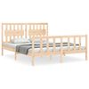vidaXL S&auml;ngram utan madrass 160x200 cm massiv furu