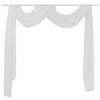 Skir voile draperad gardin 140 x 600 cm vit