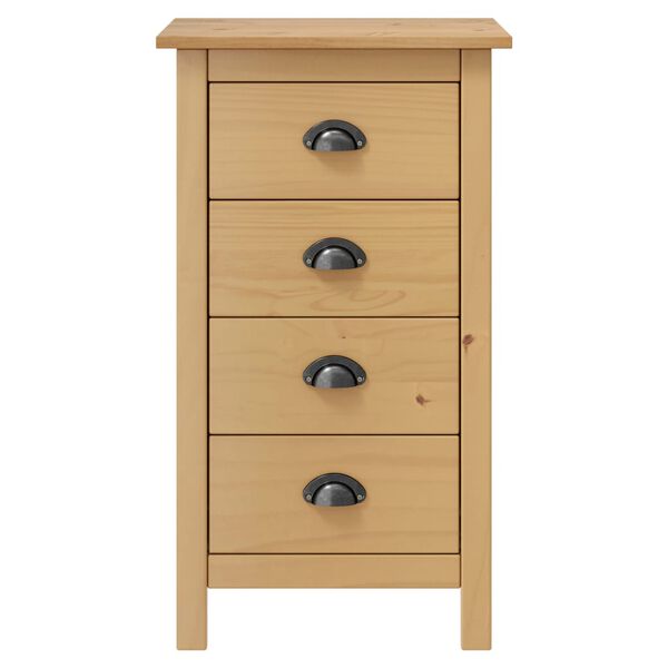 vidaXL Sk&auml;nk Hill 46x35x80 cm massiv furu