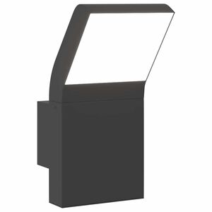 vidaXL Utomhusv&auml;gglampa LED svart gjuten aluminium