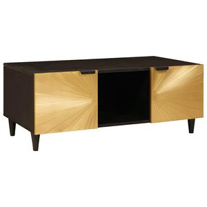 vidaXL Kaffeebord Svart och Guld 100 x 54 x 40 cm Konstruerat tr&auml;