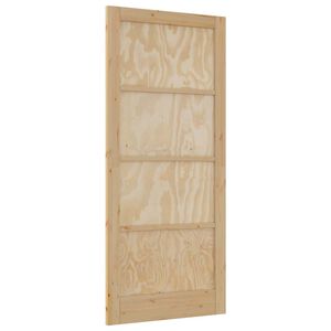 vidaXL Inredningsd&ouml;rr ORKDAL Brun 93 x 211 cm Plywood
