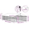 vidaXL Hundg&aring;rd f&ouml;r utomhusbruk med tak 600x300x150 cm