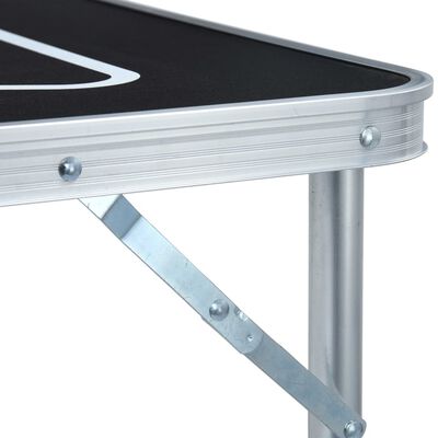 vidaXL Hopfällbart ölpingisbord 240 cm svart