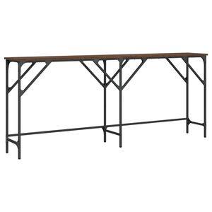 vidaXL Avlastningsbord brun ek 180x29x75 cm konstruerat tr&auml;