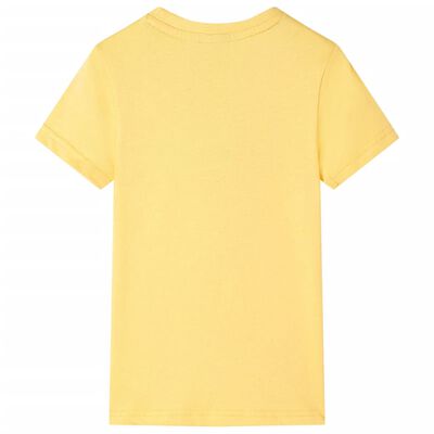 T-shirt för barn ljusgul 92