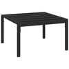 vidaXL Soffbord f&ouml;r tr&auml;dg&aring;rden svart 60x60x35 cm st&aring;l