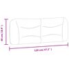 vidaXL Headboard Cushion "Hvar" Taupe 120 cm Fabric