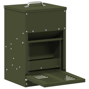 vidaXL Kyckling Trampmatare Olivgr&ouml;n 25 x 42 x 40 cm 4 kg