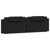 vidaXL Bed "Viana" with Mattress Black 180x200 cm Faux Leather