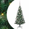 vidaXL Konstgjord F&ouml;rbelyst Julgran Gr&ouml;n 120 cm PVC och metall