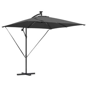 vidaXL Cantilever bananparasol Antracit 249 x 249 x 250 cm