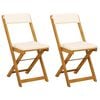 vidaXL Utem&ouml;bler Bistro Stolar 2 pcs Gr&auml;ddvit 40 x 53 x 80 cm
