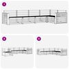 vidaXL Utomhussoffset 5 pcs Naturf&auml;rg Massivt Akaciatr&auml;