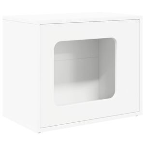 vidaXL Katt hus Vit 51 x 30 x 42,5 cm Konstruerat tr&auml;