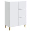 vidaXL Sideboard med l&aring;da Vit 66 x 34,5 x 90 cm Konstruerat tr&auml;
