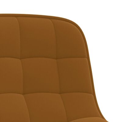 vidaXL Snurrbar matstol brun sammet