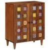 vidaXL Sideboard Valn&ouml;t 60 x 33 x 75 cm Massivt mangotr&auml;