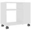 vidaXL Sidobord vit 70x35x60,5 cm konstruerat tr&auml;