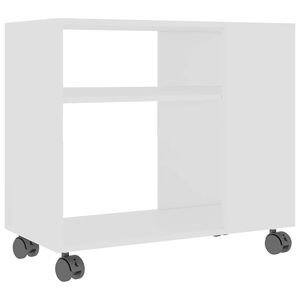vidaXL Sidobord vit 70x35x60,5 cm konstruerat tr&auml;