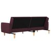 vidaXL B&auml;ddsoffa 2-sits med fotpall lila tyg