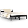 vidaXL S&auml;ngram massiv furu 120x200 cm svart