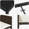vidaXL Tr&auml;dg&aring;rdsm&ouml;belset 9 pcs Brun konstrotting