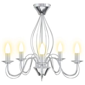 vidaXL Kandelaber E14 Metall Krom &Oslash; 52 x 47 cm