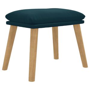 vidaXL Fotpall bl&aring; 45x29,5x35 cm sammet