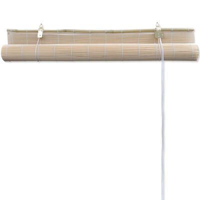vidaXL Rullgardin naturlig bambu 2 st 120x160 cm