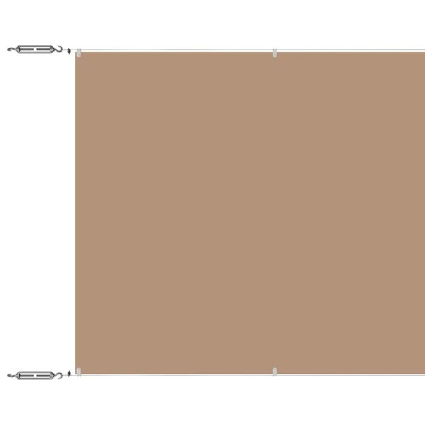 vidaXL Markis vertikal taupe 60x1200 cm oxfordtyg