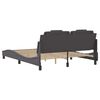 vidaXL Bed Frame "Viana" with LED without Mattress Grey 160x200 cm