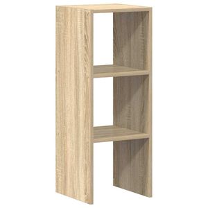 vidaXL Bokhylla stapelbar sonoma-ek 30x30x80 cm konstruerat tr&auml;