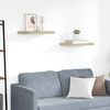 vidaXL Sv&auml;vande v&auml;gghyllor 2 st ek 50x23x3,8 cm MDF