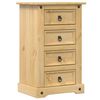 vidaXL S&auml;ngbord Corona 53x39x84 cm massiv furu