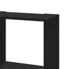 vidaXL Bokhylla h&ouml;rn 3 hyllplan svart 50x50x102 cm konstruerat tr&auml;