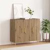 vidaXL Sideboard Artisan Ek 90 x 34 x 80 cm Konstruerat tr&auml;