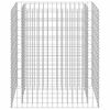 vidaXL Planteringsgabion upph&ouml;jd galvaniserat st&aring;l 90x50x100 cm