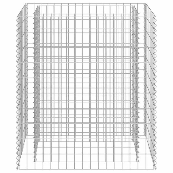 vidaXL Planteringsgabion upph&ouml;jd galvaniserat st&aring;l 90x50x100 cm