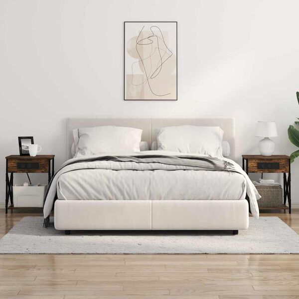 vidaXL Nattduksbord R&ouml;kt ek 41 x 31 x 51 cm Konstruerat tr&auml;