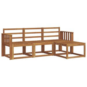 vidaXL Utomhussoffset 4 pcs Naturf&auml;rg