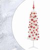 vidaXL Smal konstgjord julgran med julkulor 150 cm 150 LED-lampor