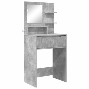 vidaXL S&auml;ngrum Smyckesbord Betonggr&aring; 80 x 39,6 x 135 cm